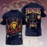 Brisbane Lions 2025 AFL Premiers 3D Apparel - HOATT13724