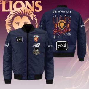 Brisbane Lions 2025 AFL Premiers 3D Bomber Jacket - HOATT14080