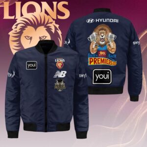 Brisbane Lions 2025 AFL Premiers 3D Bomber Jacket - HOATT13949
