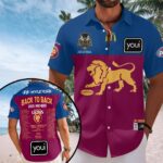 Brisbane Lions 2025 AFL Premiers Short Sleeve Button-Down Shirt - HOATT13940