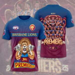 Brisbane Lions Premiers 2025 3D Apparel - GNENEW650