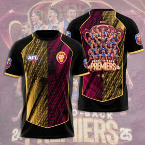 Brisbane Lions Premiers 2025 3D Apparel - GNENEW660