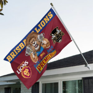 Brisbane Lions Premiers 2025 3D House Flag - TANTN17028