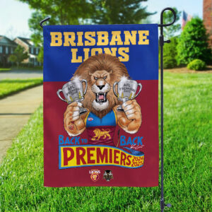 Brisbane Lions Premiers 2025 Double-side Garden Flag - TANTN17027