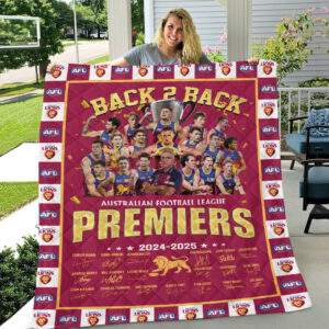 Brisbane Lions Premiers 2025 Quilt Blanket - TANTN17313