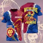 Brisbane Lions x Brisbane Broncos 2025 Premiers 3D Apparel - HOATT13629