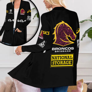 Brisbane Broncos Women's Patch Pocket Cardigan - VANDH 480