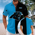 Carolina Panthers Short Sleeve Button-Down Shirt - MAITM13548