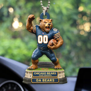 Chicago Bears 2025 Season Custom shape 2-sided Acrylic Car Ornament - HOATT13664