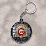 Chicago Cubs 150th Anniversary Custom Shape 2-sided Keychain - HOATT13529