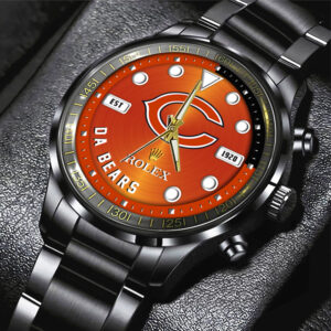 Chicago Bears x Rolex Black Stainless Steel Watch - MAITM13229