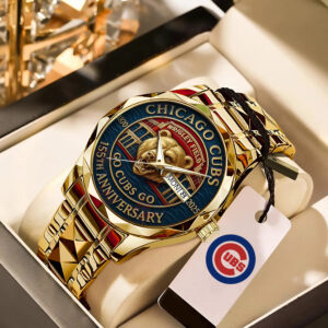 Chicago Cubs 155th Anniversary Alloy Luxury Quartz Watch - TANTN17995