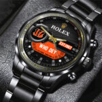 Cincinnati Bengals x Rolex Black Stainless Steel Watch - MAITM13205