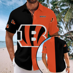 Cincinnati Bengals Short Sleeve Button-Down Shirt - MAITM13550