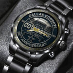 Dallas Cowboys 66th Anniversary 2026 Black Stainless Steel Watch - TMTHU1271