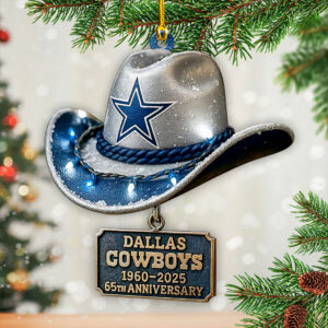 Dallas Cowboys 65th Anniversary Custom Shape 2-sided Acrylic Ornament – HOATT13566