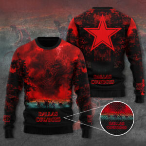 Dallas Cowboys x Stranger Things Ugly Sweater - TANTN17507