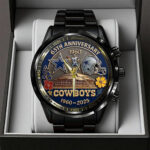 Dallas Cowboys 65th Anniversary 2025 Black Stainless Steel Watch - TANTN17131