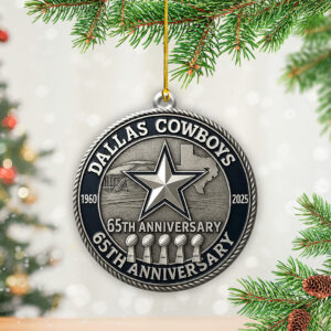 Dallas Cowboys 65th Anniversary 2025 Custom Shape 2-sided Acrylic Ornament – TANTN17071