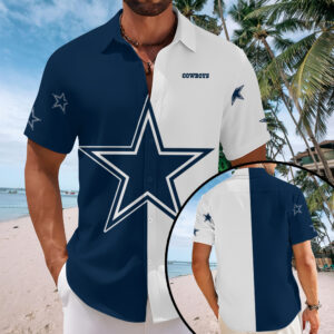 Dallas Cowboys Short Sleeve Button-Down Shirt - MAITM13552