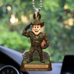 Dallas Cowboys x US Marine Corps Custom shape 2-sided Acrylic Car Ornament - HOA13765