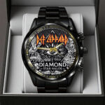 Def Leppard Black Stainless Steel Watch – TANTN17835