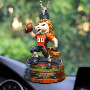 Denver Broncos 2025 Season Custom shape 2-sided Acrylic Car Ornament - HOATT13667