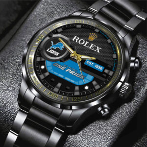 Detroit Lions x Rolex Black Stainless Steel Watch - MAITM7435