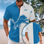 Detroit Lions Short Sleeve Button-Down Shirt - MAITM13554
