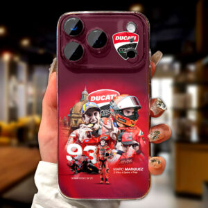 Ducati Lenovo Team x Marc Márquez 2025 MotoGP World Champion Phone Case – GNENEW658