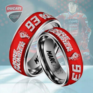 Ducati Lenovo Team x Marc Márquez 2025 World Champion Custom Alloy Ring - HOATT13870