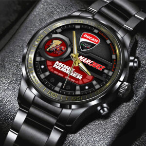 Ducati Lenovo Team x Marc Márquez 2025 World Champion Black Stainless Steel Watch - HOATT13560