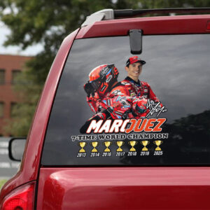 Ducati Lenovo Team x Marc Márquez 2025 World Champion 3D Car Sticker - HOATT13602