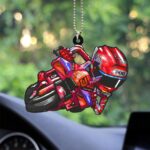 Ducati Lenovo Team x Marc Márquez Custom Shape 2-sided Acrylic Car Ornament – HOATT13541
