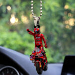 Ducati Lenovo Team x Marc Márquez Custom Shape 2-sided Acrylic Car Ornament – TANTN17207