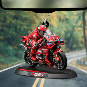 Ducati Lenovo Team x Marc Márquez Custom Shape 2-sided Acrylic Car Ornament – TANTN17888