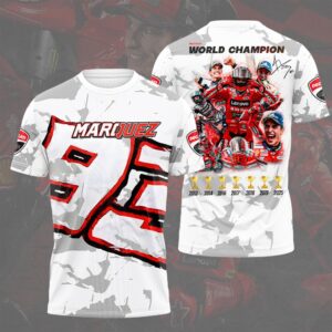 Ducati Lenovo Team x Marc Márquez 2025 MotoGP World Champion 3D Apparel - GNE4509