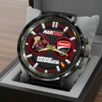 Ducati Lenovo Team x Marc Márquez 2025 World Champion Black Stainless Steel Watch - HOATT13653