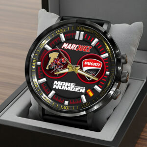 Ducati Lenovo Team x Marc Márquez 2025 World Champion Black Stainless Steel Watch - HOATT13653