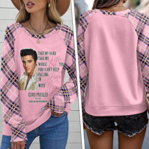 Elvis Presley Round Neck Raglan Sleeve Sweatshirt – TMTHU1244