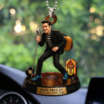 Elvis Presley Custom shape 2-sided Acrylic Car Ornament - HOATT13710
