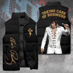 Elvis Presley 3D Sleeveless Down Jacket - MAITM 11567