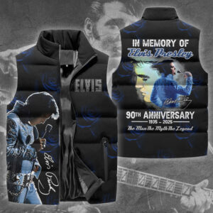 Elvis Presley 3D Sleeveless Down Jacket - TANTN 9235