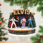 Elvis Presley Custom Shape 1-sided Acrylic Ornament – MAITM13519