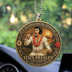 Elvis Presley Custom Shape 2-sided Acrylic Car Ornament – TANTN17059