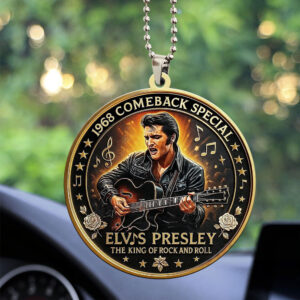 Elvis Presley Custom Shape 2-sided Acrylic Car Ornament – TANTN17062