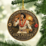 Elvis Presley Custom Shape 2-sided Acrylic Ornament – TANTN17058