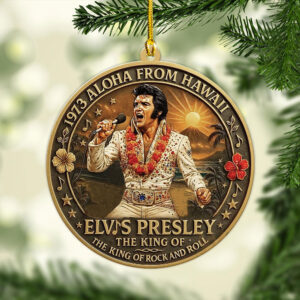 Elvis Presley Custom Shape 2-sided Acrylic Ornament – TANTN17058
