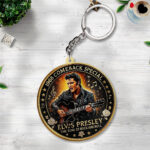 Elvis Presley Custom Shape 2-sided Keychain - TANTN17063