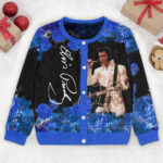 Elvis Presley Knitted Crewneck Cardigan - HOATT14063